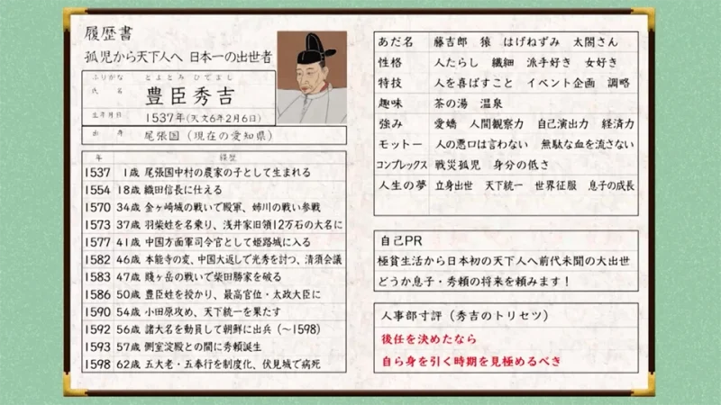 秀頼への愛情と「引き際」の重要性