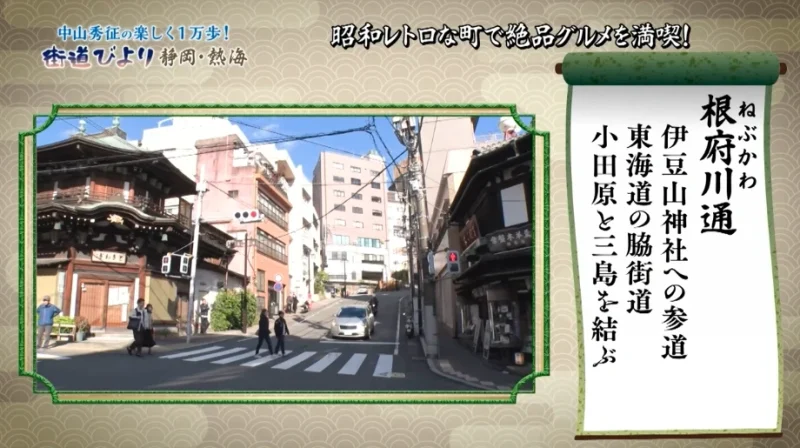 根府川通とは
伊豆山神社への参道
東海道の脇街道
小田原と三島を結ぶ